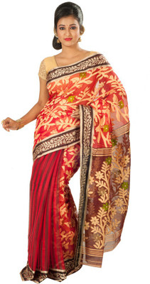

Rajib's Creation Embroidered Fashion Handloom Silk Saree(Multicolor)