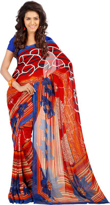 

Party Wear Dresses Printed Fashion Art Silk Saree(Multicolor), Multicolor342