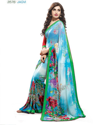 

Ridham Sarees Printed Fashion Georgette Saree(Multicolor)