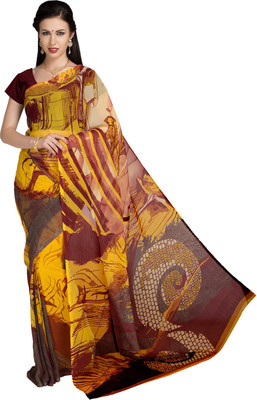 

Ishin Printed Fashion Georgette Saree(Multicolor)