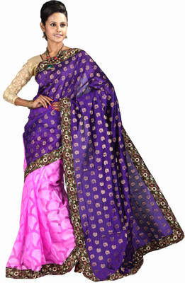

Anushree Saree Self Design Fashion Chanderi Saree(Blue)