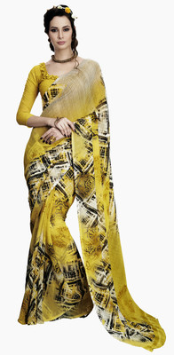 

Khushali Self Design, Printed Fashion Georgette Saree(Yellow, Multicolor), Multicolor;yellow