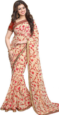 

LaazreeFashion Floral Print Bollywood Georgette Saree(Multicolor)