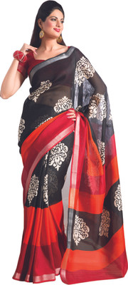 

Sunaina Printed Crepe Saree(Multicolor)