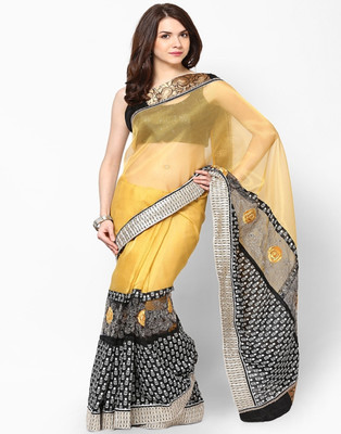 

Vivid India Self Design Fashion Art Silk, Net, Polycotton Saree(Multicolor), Yellow