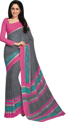 

Vishal Printed Fashion Georgette Saree(Grey)