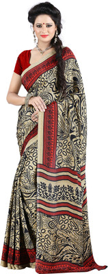 

Khushali Self Design, Printed Fashion Silk, Crepe Saree(Multicolor)