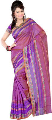 

Ansu Fashion Solid Fashion Art Silk Saree(Pink)