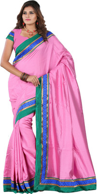 

It's Banii Woven Banarasi Silk Saree(Pink)