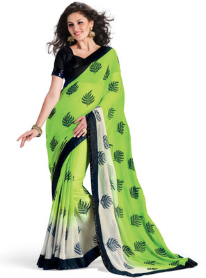 

Ridham Sarees Printed Fashion Handloom Georgette Saree(Multicolor)