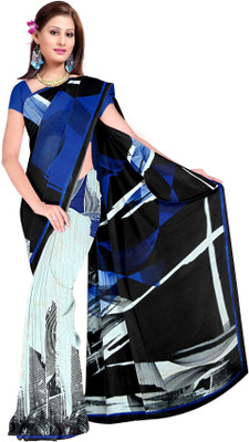 

Khushali Self Design, Printed Fashion Georgette Saree(Multicolor, Blue), Blue;multicolor