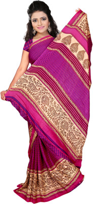 

Vardan Prints Printed Bollywood Crepe Saree(Pink)