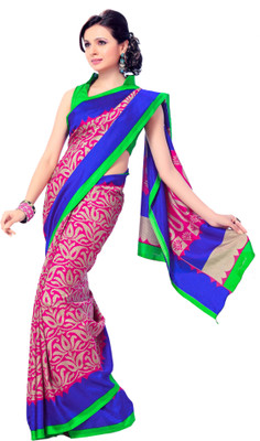 

Sunaina Printed Fashion Art Silk Saree(Multicolor)