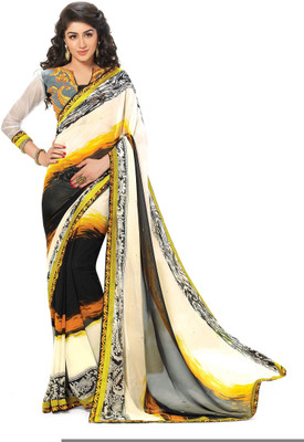 

Ridham Sarees Embroidered Fashion Handloom Georgette Saree(Multicolor)