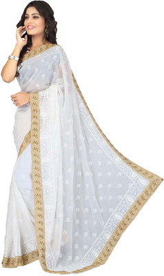 

Indian Wear Online Printed Fashion Georgette Saree(Multicolor), Multicolor595