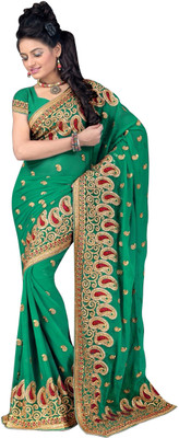 

Aarti Saree Embroidered Fashion Georgette Saree(Blue)