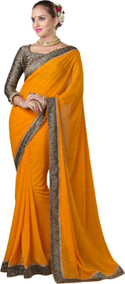 

Khoobee Self Design Fashion Georgette Saree(Yellow, Beige, Brown), Beige;brown;yellow