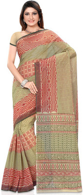 

Shelina Printed Fashion Cotton Saree(Beige)