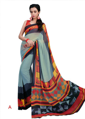 

Hi-Choice Printed Fashion Georgette Saree(Multicolor)