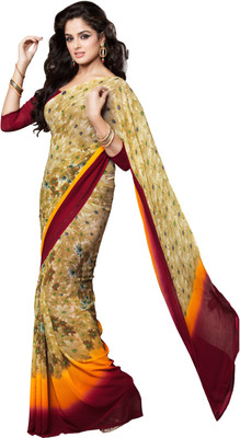 

Desi Look Printed Daily Wear Chiffon Saree(Multicolor)