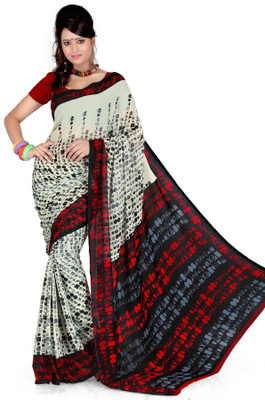 

Cenizas Printed Fashion Chiffon Saree(Multicolor), Black