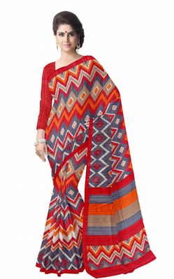 

Suvastram Geometric Print Bhagalpuri Art Silk Saree(Multicolor)