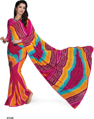 

Indianbeauty Self Design, Printed Bollywood Georgette Saree(Multicolor)