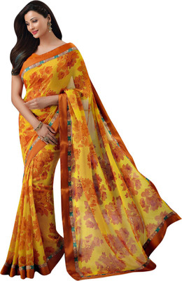 

Vishal Solid Fashion Georgette Saree(Yellow)