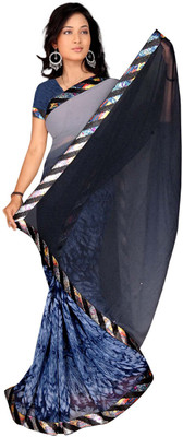 

Jiya Self Design, Printed Fashion Georgette Saree(Multicolor)