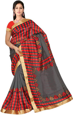 

Mathura Printed Paithani Cotton Saree(Multicolor), Maroon
