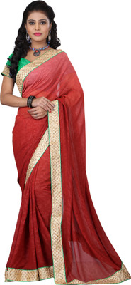 

Khoobee Self Design Fashion Georgette Saree(Maroon)