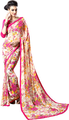 

Khushali Self Design, Printed Fashion Georgette Saree(Multicolor)