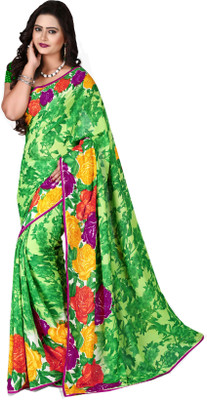 

Jiya Self Design, Printed, Embellished Fashion Georgette Saree(Green, Multicolor)