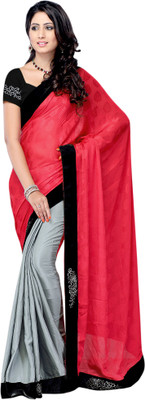 

Suvastram Self Design Fashion Georgette Saree(Red)