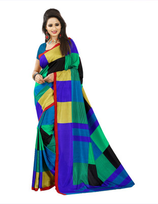 

Miraan Printed Bhagalpuri Art Silk Saree(Multicolor)