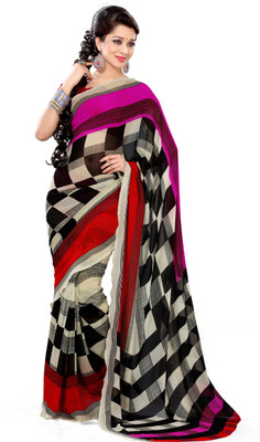 

EthnicQueen Floral Print Bandhej Georgette Saree(Multicolor)