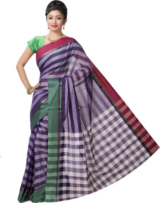 

Ishin Printed Fashion Cotton Saree(Multicolor), Purple