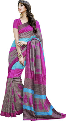 

Vishal Printed Fashion Art Silk Saree(Beige)