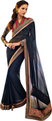 

Vishal Solid Fashion Chiffon Saree(Multicolor)