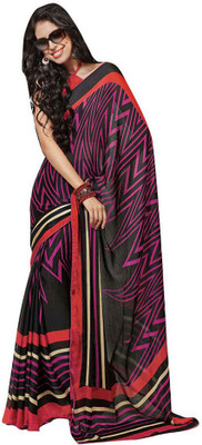 

Party Wear Dresses Printed Fashion Pure Chiffon Saree(Multicolor)