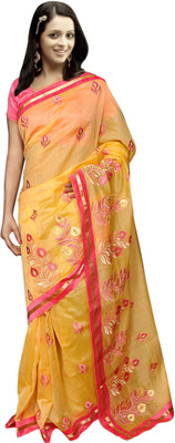 

Sunaina Printed Fashion Art Silk Saree(Multicolor)