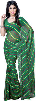 

JTInternational Printed Daily Wear Handloom Georgette Saree(Multicolor)