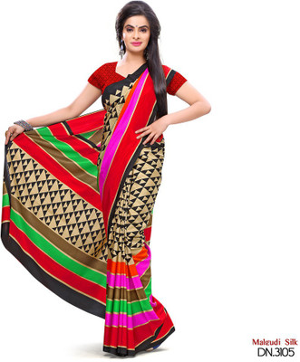 

Sunaina Printed Bhagalpuri Art Silk Saree(Multicolor)