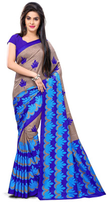 

AJS Paisley, Polka Print, Geometric Print, Striped, Printed Fashion Art Silk Saree(Multicolor)