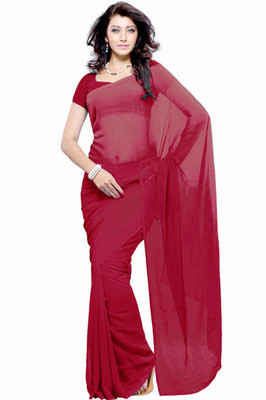 

Khushali Self Design Fashion Georgette Saree(Maroon)