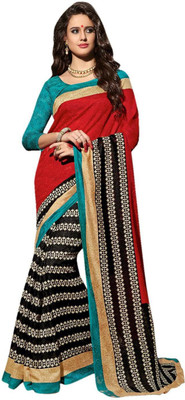 

JTInternational Printed Bollywood Art Silk Saree(Multicolor)