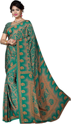

Sunaina Printed Mysore Crepe Saree(Multicolor)