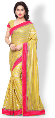 

Vishal Solid Fashion Georgette Saree(Yellow)