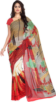 

Ligalz Printed Daily Wear Georgette Saree(Multicolor)