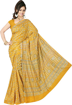 JagannathSaree Printed Daily Wear Synthetic Saree(Multicolor)